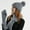 Gray, variant on Herrnalise Women's And Winter Woolen Hat Warm Scarf Gloves Three Piece Ear Protection Pullover Hat
