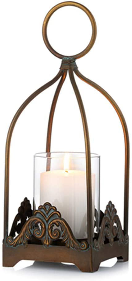 Details about   New Large Galvanized Metal Lantern Candle Holder Rustic Light Industrial Hanging 