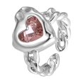 thumbnail image 2 of onlyliua Ofertas Del Día de Hoy Pendientes Elegantes de Corazón para Mujer, Accesorios de Anillo de Cristal de Circón, Joyería, 2 of 7