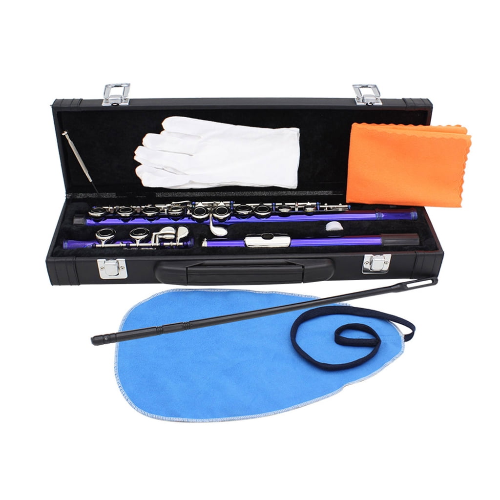 Professional 16 Hole Flute with E C Tone Closed Hole Flute With Bag Cloth Stick for Beginners