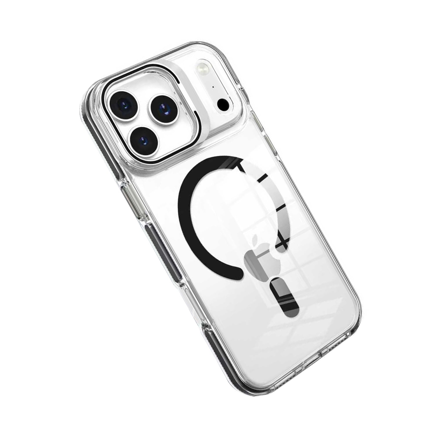 Crystal Camera Stand MagSafe Case for iPhone 17 Pro - Black