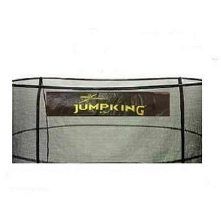 Bazoongi NET15-JP5-7JK 15 ft. Enclosure Netting with 5 Poles & 7 in. Springs with Jump King Logo