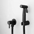 thumbnail image 1 of Black Portable Bidet Sprayer, Toilet Faucet, Stainless Steel, Cold Bathroom, Shattaf Valve, Spray Set, 1 of 3