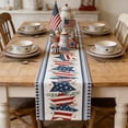 thumbnail image 4 of Sokhug Independence Day Table Runner - 71x13in Star Pattern Placemat for Dining, Multicolor A, 4 of 6