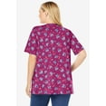 thumbnail image 2 of Woman Within Plus Size 7-Day Layer-Look Elbow-Sleeve Tee, 2 of 6
