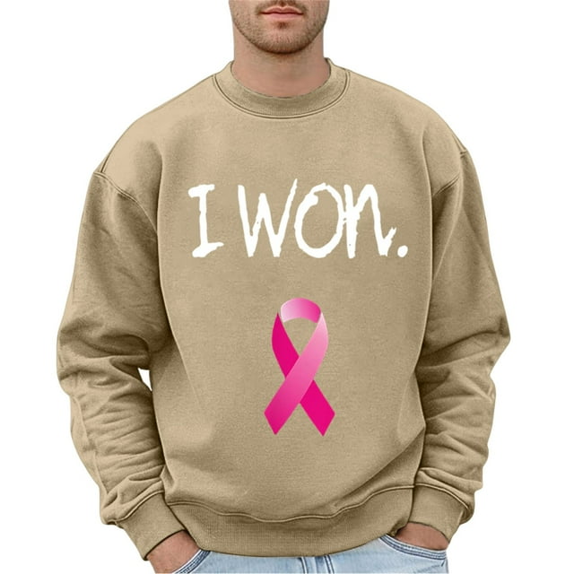 Men's Hoodless Sweatshirt For Everyday Casual Wear Loose Fit Printed Design Perfect For Winter Ideal With Jeans For Comfort And Style
