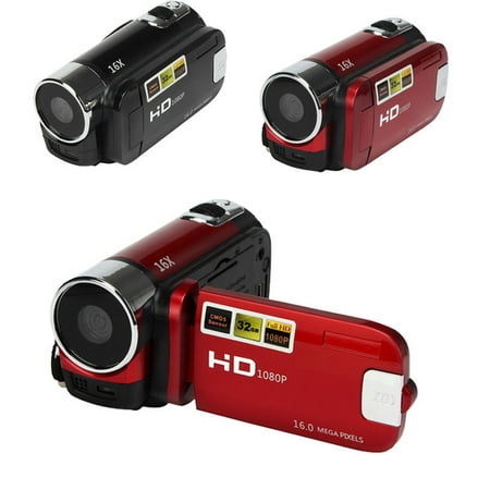Camera Camcorders, 16MP High Definition Digital Video Camcorder 1080P 2.7 Inches TFT LCD Screen 16X Zoom Camera Recorder Black American Standard - image 1 of 7