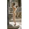 thumbnail image 2 of Weguelin, John Richard 18x32 Black Ornate Wood Framed with Double Matting Museum Art Print Titled - The Bath, 2 of 4