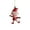 A, variant on Christmas Legs Boot Candy Hanging Ornaments for Xmas Tree Wreath Holiday Party Decoration