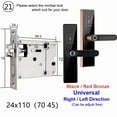 thumbnail image 2 of Serrure Électronique Bluetooth Serrure Intelligente pour Porte Serrure à Empreinte Digitale Mot de Passe Carte IC Clé pour Maison Intelligente, Maison Intelligente Intégrée, 2 of 5