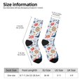 thumbnail image 2 of Balery Watercolor Nautical Calcetas Largas con Estampado para Hombre y Mujer – Suaves y Transpirables, Talla Única (US 5-11), 2 of 6