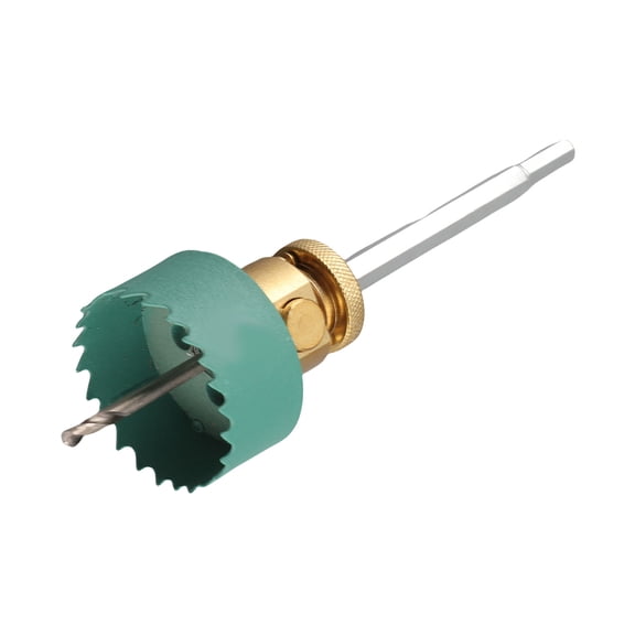 Kit de Scie à Trous en Métal Bi, Kit de Coupe de Trous avec Lumières Encastrées et Tige de Connexion Rapide en Acier Allié, Robuste, Adapté aux Perceuses à Main