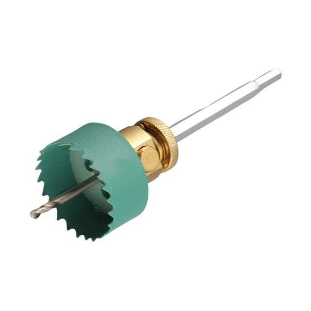 Bi Metal Hole Saw Kit, Recessed Lights Hole Cutter Kit with Quick Disassembly Connecting Rod Alloy Steel Heavy Duty Suitable for Hand Drills