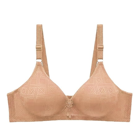 HYSYSB Sports Bras for Women balconette Bras for Women bras No Underwire Full Support plus Size Everyday Bra bra Thin without Ring Breathable Three of Buckle Bra plus Size Sports Bra Gray 42