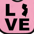thumbnail image 4 of Inktastic Love New Jersey Boys or Girls Baby Bib, 4 of 4
