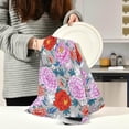 thumbnail image 3 of Retro Flowers Dish Towels Set of 6, Chinese Style Washable Tea Towels Dishcloths Lint-Free 18x28 Inch Fast Drying for Kitchen Restaurant Bar Clean, 3 of 7