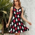thumbnail image 7 of Playing Card Suits Inverted Dress Fashion Beach Long Dresses Female Party Printed Sundress, 7 of 7