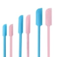 thumbnail image 3 of SHELLTON 3Pcs Last Drop Spatula 3 Sizes Silicone Spatula for Beauty and Kitchen, Silicone Makeup Spatula Silicone Bottle Scraper Spatula Lotion Spatula for Women Girls(Blue), 3 of 9