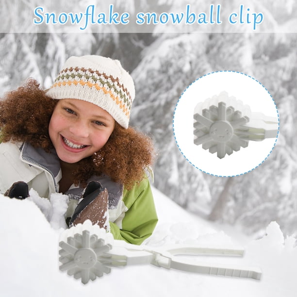 Clips de nieve para exteriores de invierno para niños, clips de bola de nieve de juguete, bolas de nieve, bolas de nieve, inter
