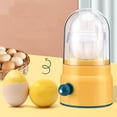 thumbnail image 4 of Taotanxi Manual Puller, Portable Egg Spinner Scrambler In Shell For Boiled Golden Eggs, Silicone Shaker Whisk Egg Yolk Mixer With Drawstring, Egg Homogenizer For Kitchen Cooking Yellow, 4 of 7