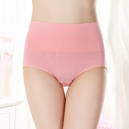 

pxiakgy intimates for women panties brief high shapewear underwear tummy waist control panties women pink + l