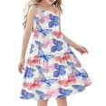 thumbnail image 2 of LOVZFMLL Robe d'Été Sans Manches à Bretelles Boho pour Fillettes, 4-14 Ans, 2 of 7