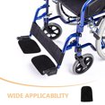 thumbnail image 3 of HAMPPLIES 4Pcs Black Antislip Wheelchair Footrest Protector Pads Comfortable Leg Cushion, 3 of 8