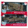 Kid Connection Military Tank and Helicopter Play Set