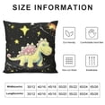 thumbnail image 5 of Chilfamy Dinosaur Stars Pillow Covers Short Plush Soft and Durable Indoor Outdoor Pillow Case 1PC 22x22in, 5 of 5