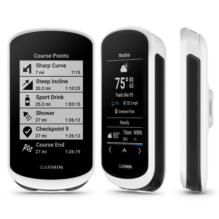 Garmin Edge Bundle Power Cycling with 2, GPS Bank Explore Touchscreen 3in Navigator Easy-to-Use