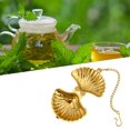 thumbnail image 4 of Lubelski Tea Infuser with Hook Reusable Stainless Steel Cute Seashell Shaped Loose Tea Infuser Teapot Accessories, 4 of 5