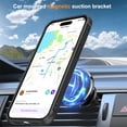 thumbnail image 7 of Allytechgroup iPhone 14 Plus Case Magnetic, Compatible with Magsafe & Car Mount Adjustable Stand Ring Holder Heavy Duty Shockproof Anti-Scratch Matte Phone Case for iPhone 14 Plus, Black, 7 of 7