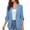 Blue#①, variant on qucoqpe Blazers for Women Fall Fashion 2025 Lightweight 3/4 Sleeve Slim Elegant Casual Business Work Jacket Cozy Lapel Button Blazer Coat with Pockets