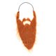 thumbnail image 3 of Maquillaje de barba larga falsa, disfraz novedoso con cuerda elástica para Papá Noel navideño. Marrón 44cm, 3 of 9