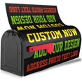 thumbnail image 3 of Personalize Custom Addess Mailbox Covers, Add Photo Picture Name Text Logo Unique Magnetic Post Box Cover Wraps for Garden Yard Decor Standard Size 21x18 Inches, 3 of 6