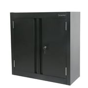 WORKPRO 28-Inch Wall Garage Storage Cabinet, Adjustable Shelf, Steel, Black
