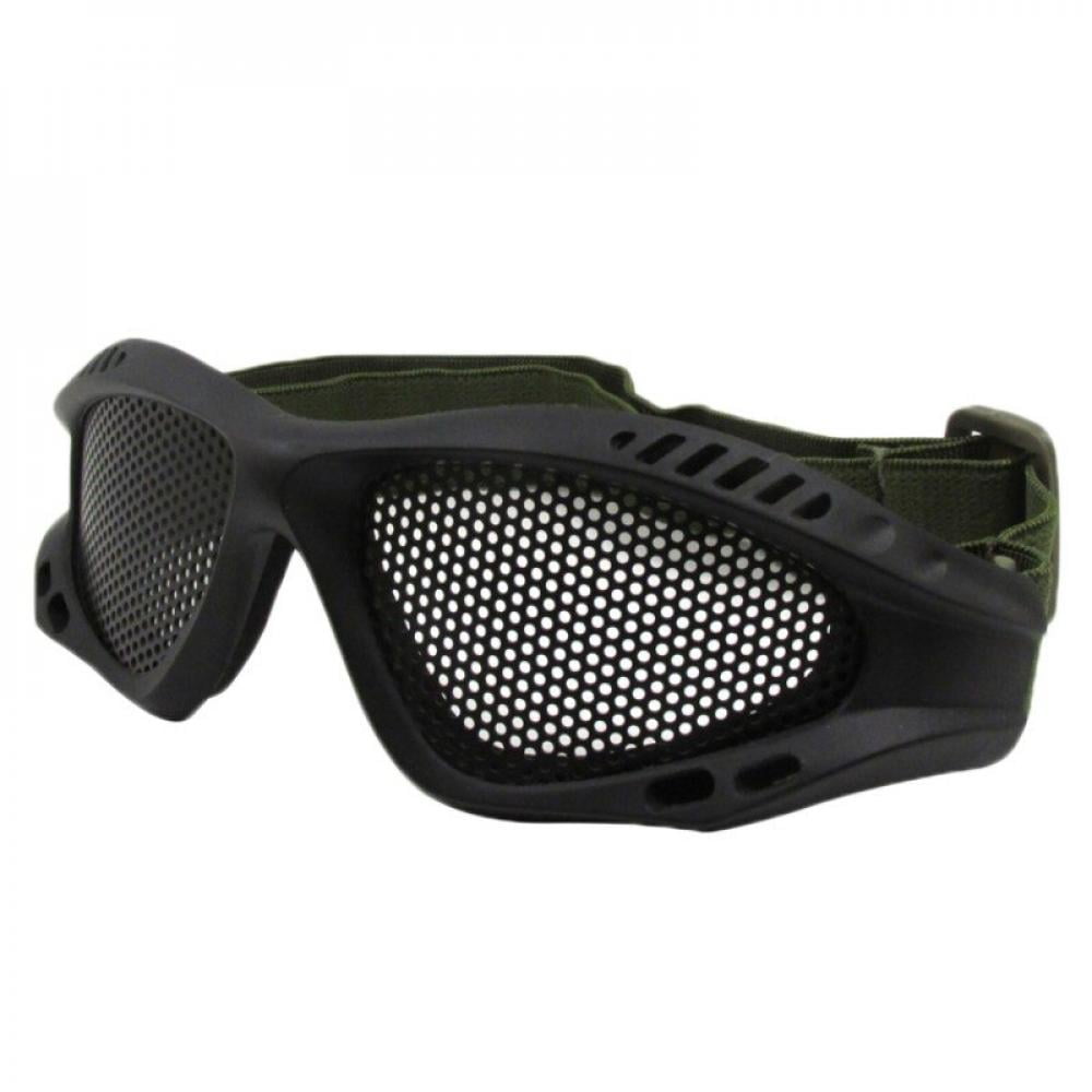 Tactical Metal Mesh Lens Goggles CS Airsoft Climbing Goggles Eyewear for Outdoor 