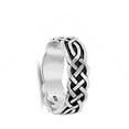 thumbnail image 4 of Oxidized Celtic Endless Infinity Knot Wide Ring Sterling Silver Band 925 Jewelry Female Male Size 14, 4 of 4