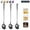 Black, variant on Djiypn Long Handle Spoon, Coffee Stirrers, Premium Stainless Steel Coffee Spoons, Ice Tea Spoons, Ice Cream Spoon, Cocktail Stirring Spoons, Tea Spoons, 1Pack(Silver)