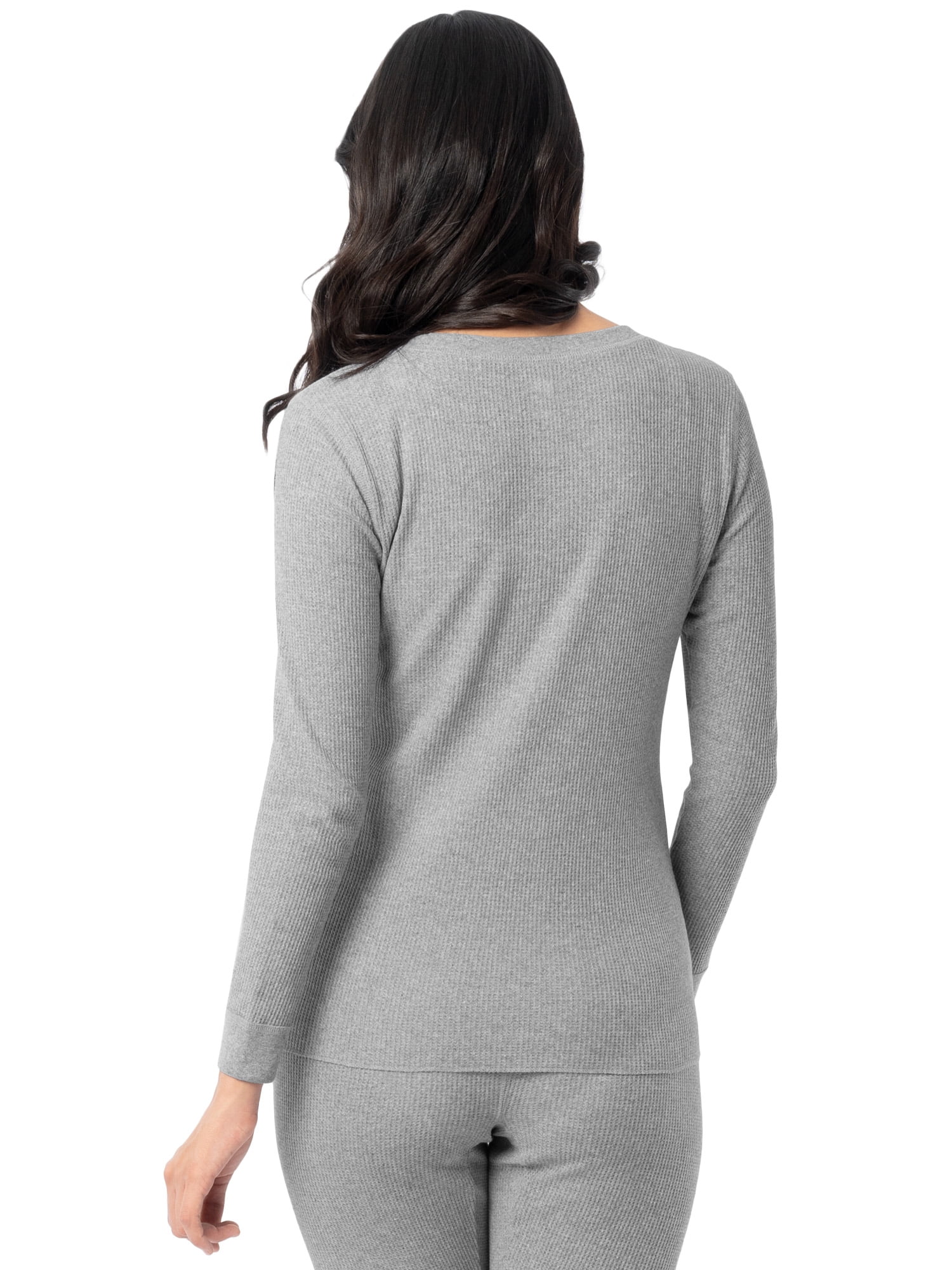 Fruit of the Loom Women's Recycled Waffle Thermal Top 2PK, Sizes XS-4XL