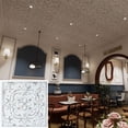 thumbnail image 3 of Vintage Pattern Tin Ceiling Tiles Decorative 3D panels for Luxury apartments PL19 Distress crack white black 10Pcs/pack, 3 of 10