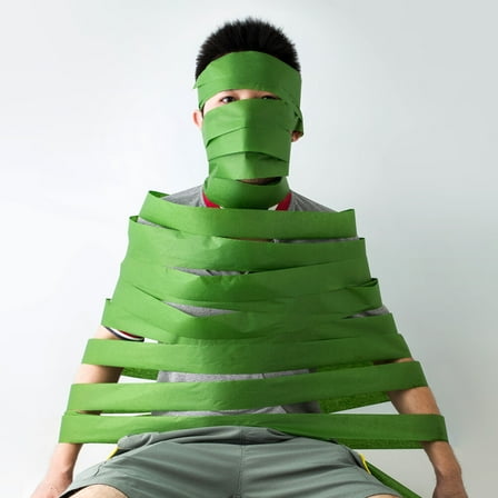 HAKIDZEL Green Crepe Paper Streamers 1 Roll for Birthday and Festival Party