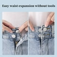 thumbnail image 3 of YAOMOBB Large Waistband Buttons For Quick Adjustments Adjustable Metal Button Extender for Pants No Seam Buttons Quick Solution for Jeans, 3 of 5