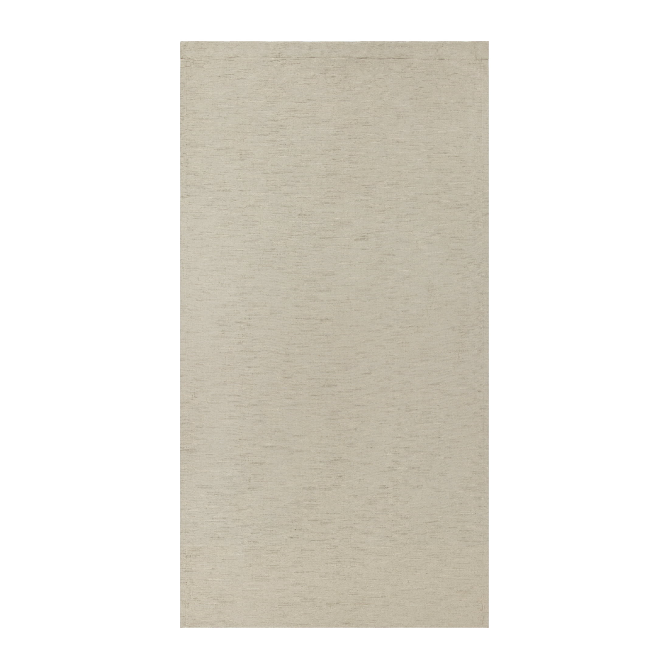 Better Homes & Gardens Textured Solid Chenille Light Filtering Single Curtain Panel, Beige, 50"W x 95"L