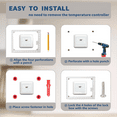 thumbnail image 5 of Large Thermostat Lock Box Cover with Key for , Clear Thermostat Cover Fits Thermostats y14036, 5 of 6