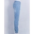 thumbnail image 4 of Womens Elastic Waist Pencil Stretch Denim Skinny Drawstring Jeans Pants Trousers, 4 of 5