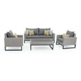 thumbnail image 2 of RST Brands Milo Gray Wicker 4 Piece Patio Conversation Set, 2 of 9