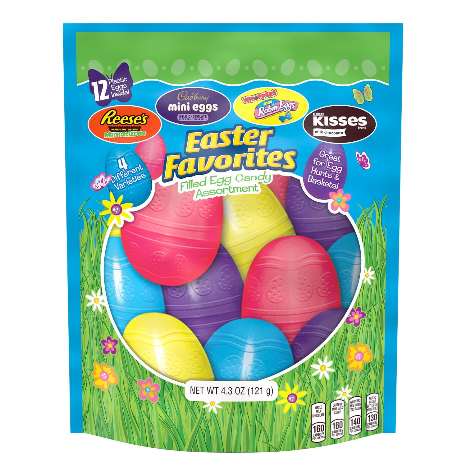 Hershey, Chocolate Assortment Treats, Easter Candy, 4.3 oz, Filled