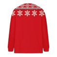 thumbnail image 5 of QATAINLAV Woman Knit Sweater Christmas Gifts Casual Long Sleeve Button Cardigans Ugly Graphic Sweaters Tops, Red, XXXL, 5 of 6