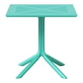 thumbnail image 2 of WestinTrends Playa 31.5" Square Plastic Outdoor Patio Dining Table for 4, Turquoise, 2 of 6